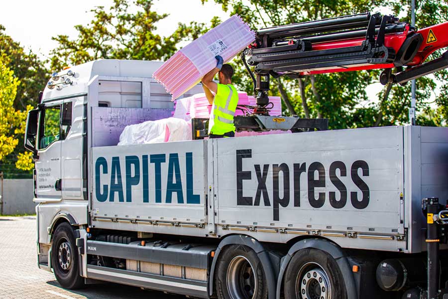 CAPITAL Baustoffe Delivery logistics